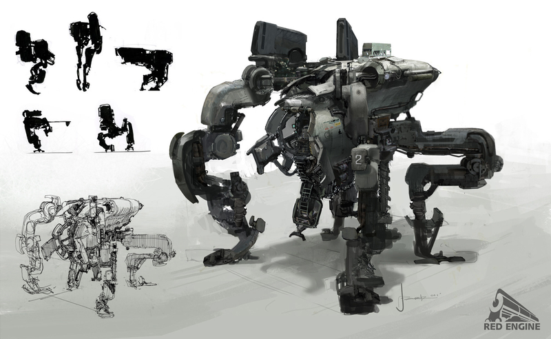 Illustration for article titled Some Kick-Ass Robot Designs From One of Hawken's Artists